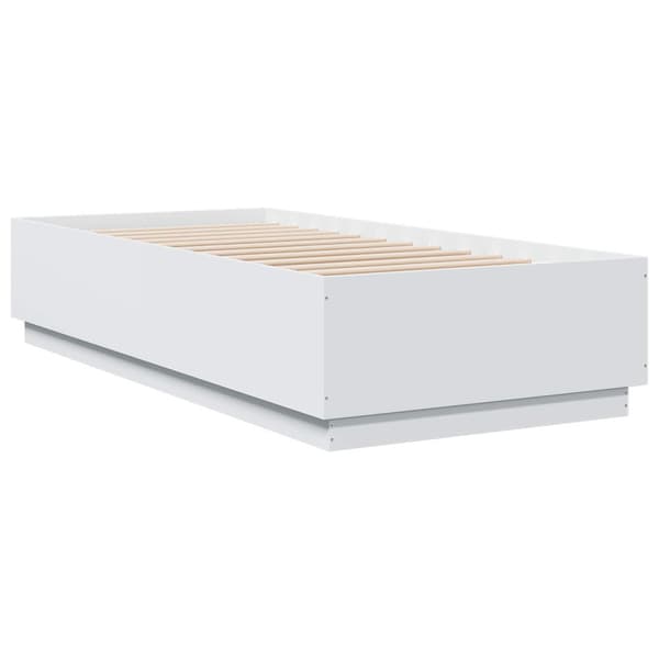 Sängram Vit 80 x 200 cm Konstruerat trä