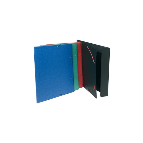 Gummibandsmapp 3-klaff A3 600g sort