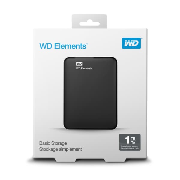 Western Digital WD Elements Portable externa hårddiskar 1 TB Svart