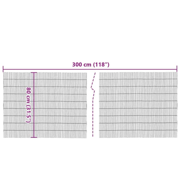 Insynsskydd 300x80 cm vass