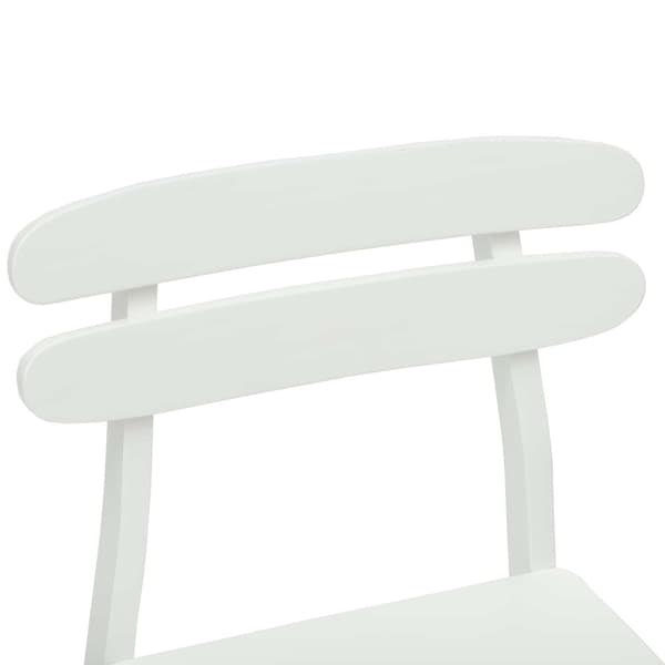 Matstol 2 pcs Vit Massiv Gummiträ