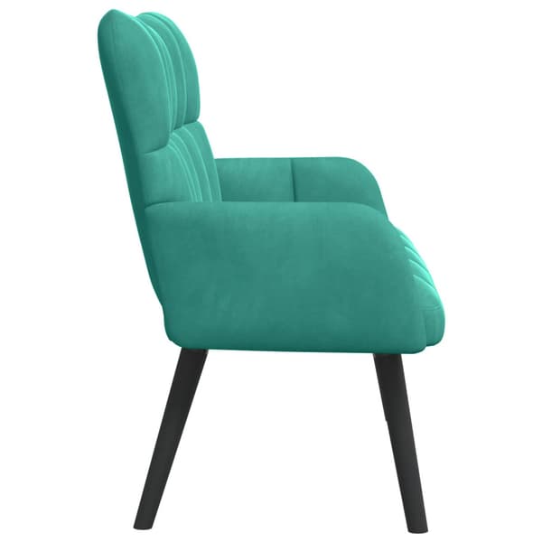 Tvåsitssoffa Turkos 115 x 61 x 87 cm Sammet