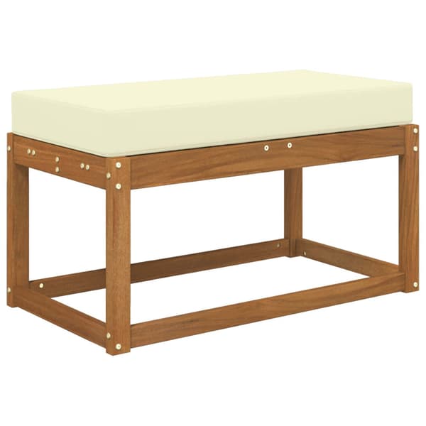 Utomhus sitskudde Kräm 80 x 40 x 8 cm 100% Polyester
