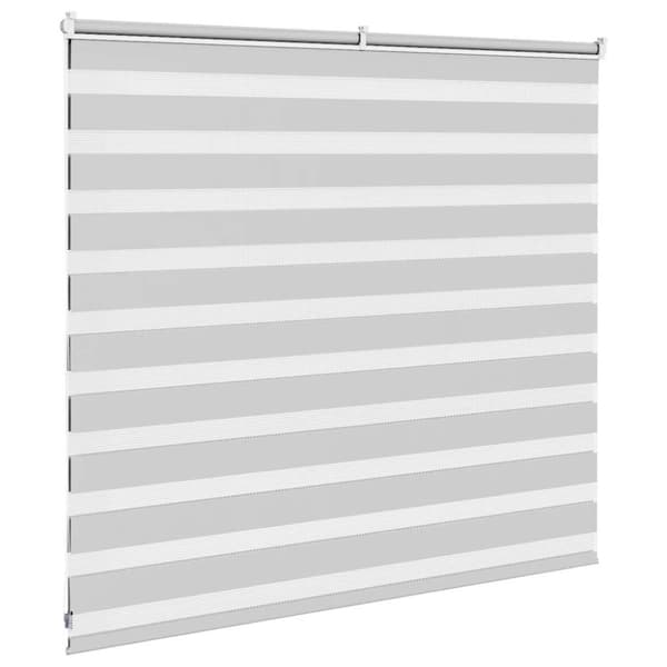 Rullgardin zebra ljusgrå 155x100 cm tyg bredd 150,9cm polyester