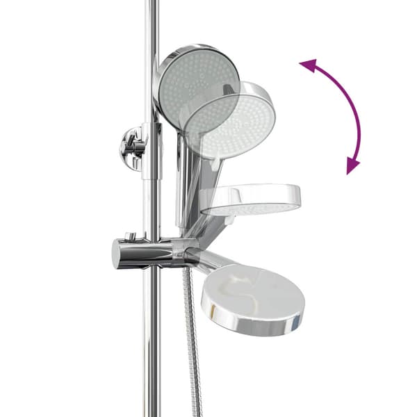 Termostatduschsystemset Krom 27 x 43,5 x 83 cm