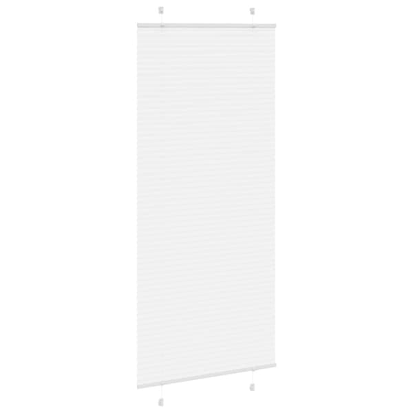 Plisserad persienn vit 100x200 cm tyg bredd 99,4 cm polyester