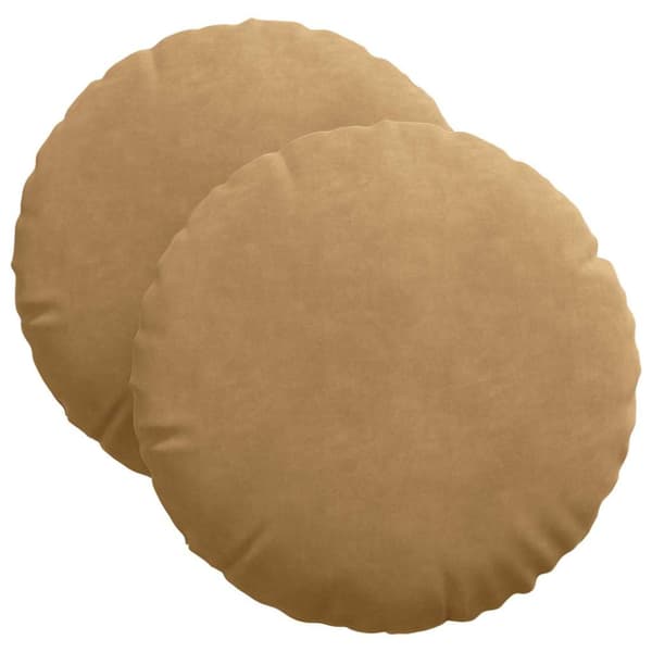 Sittkuddar 2 pcs Brun Ø 40 x 13 cm Sammet