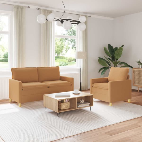 Soffset 2 st Beige Tyg