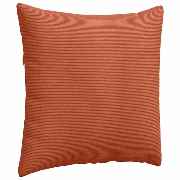 Sofakuddar 2 pcs Röd orange 80 x 80 cm Kordread tyg