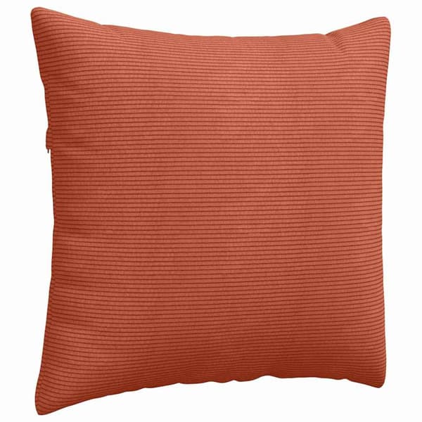 Sofakuddar 2 pcs Röd orange 45 x 45 cm Kordread tyg