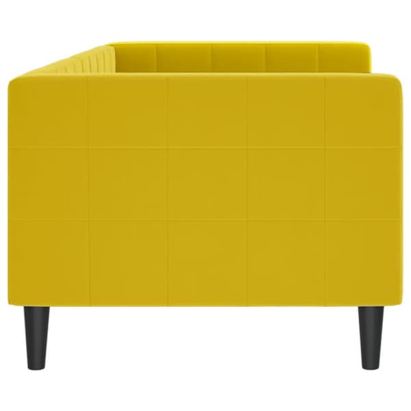 Dagbädd gul 80x200 cm sammet