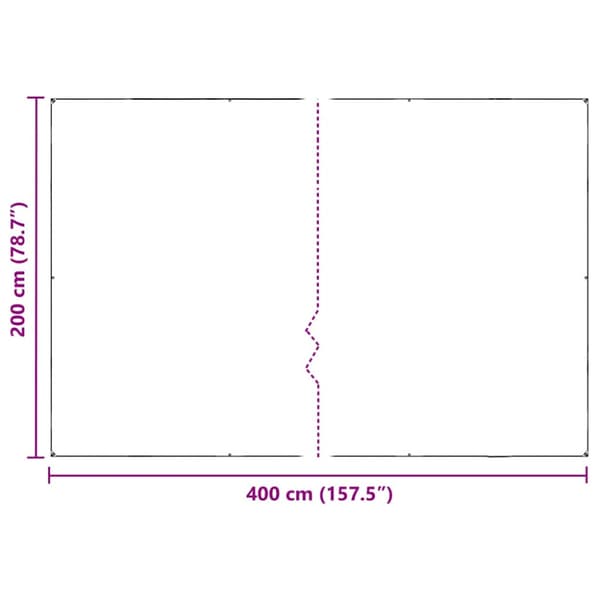 Växtskydd med öljetter 2x4 m PVC