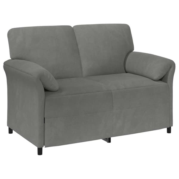 2-sits soffa Mörkgrå 138 x 83 x 95 cm Sammet