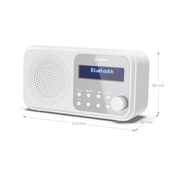 Sharp Tokyo DR-P420 - bärbar DAB-radio - Bluetooth