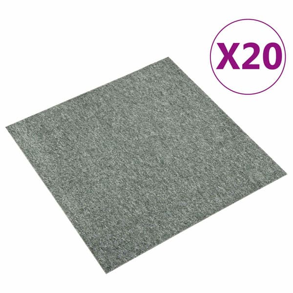 Matta 20 pcs Grön 50 x 50 cm 100% Polypropen