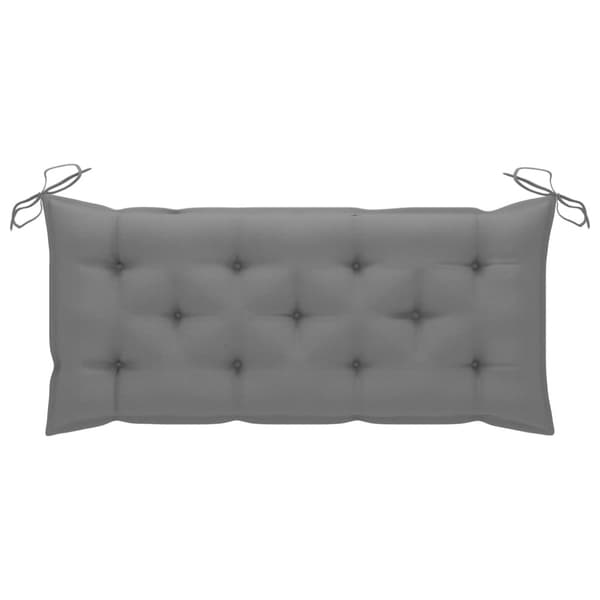 Trädgårdsbänk med dyna 120 cm bambu