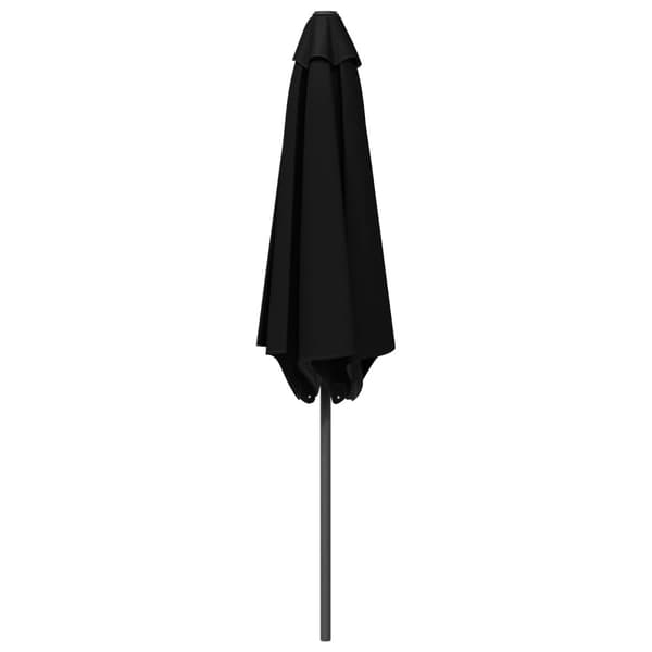 Trädgårdsparasol 300 x 300 cm Polyester Rektangulär Svart