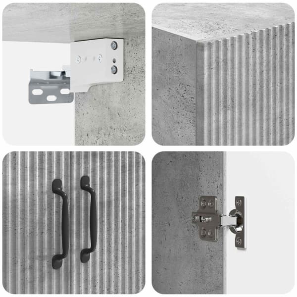 Skåpset 2 pcs Konstruerat trä
