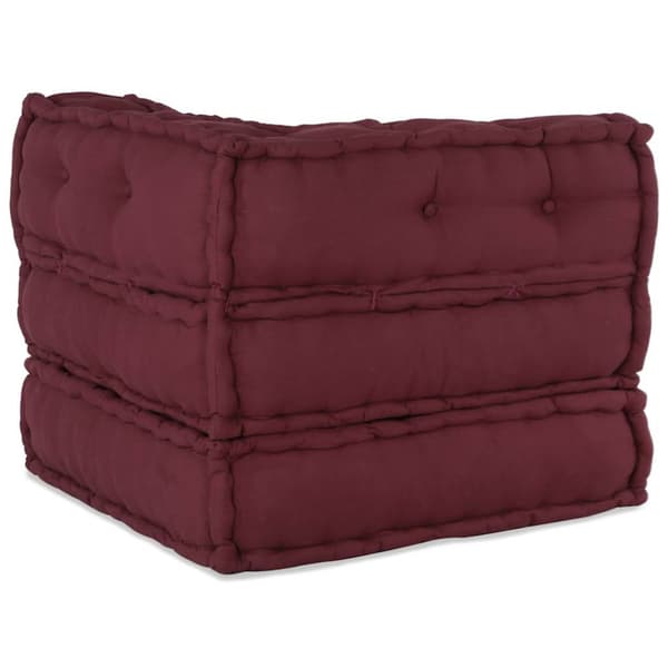 Modulär soffa rödbrun 70x70x54 tyg