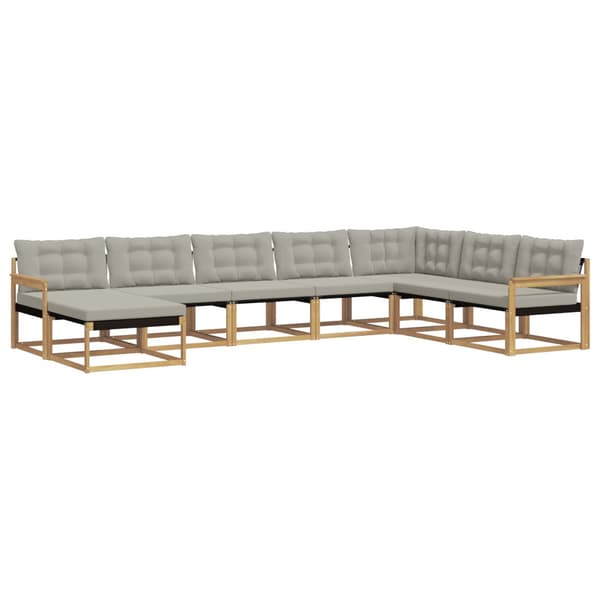 Utomhussoffset 8 pcs Massivt Akaciaträ