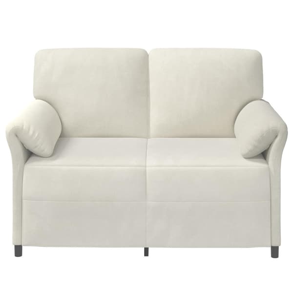 2-sits soffa Gräddvit 138 x 83 x 95 cm Sammet