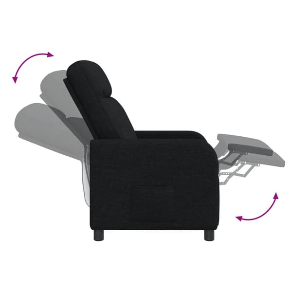 Recliner Svart Tyg