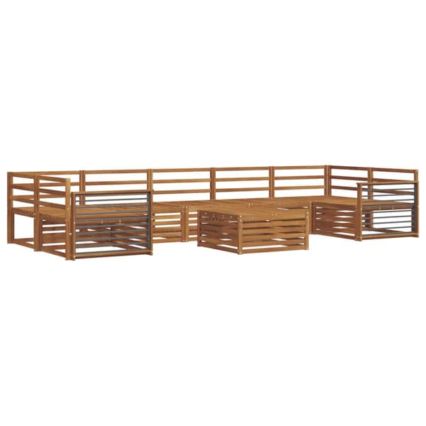 Utomhussoffset 8 pcs Naturfärg