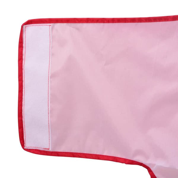 Regnrock för hundar med reflexer polyester röd 3XL