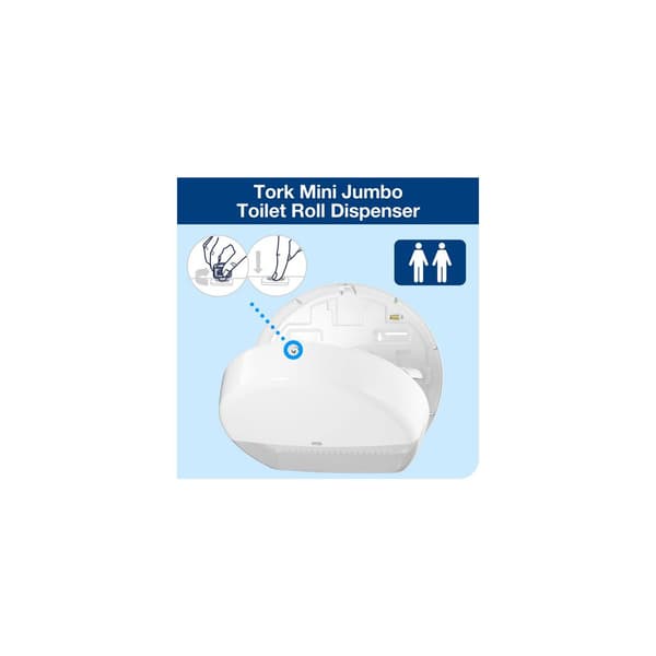 Dispenser TORK T2 Jumbo Mini vit