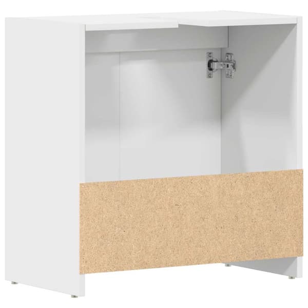Badrumsskåp vit 60x33x61 cm konstruerat trä
