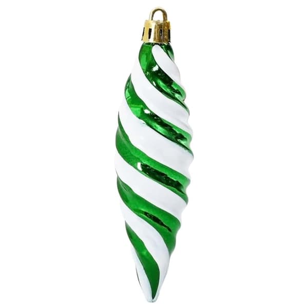 Jul Spiralformad Kula 40 pcs Grön Plast