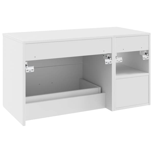 Badrumsmöbelset 2 pcs Vit Konstruerat trä