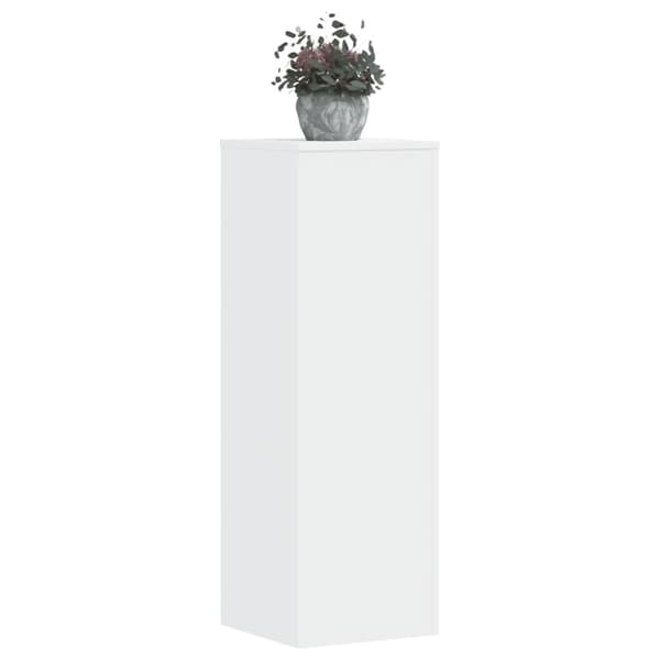 Växtställ 2 st vit 33x33x100 cm konstruerat trä