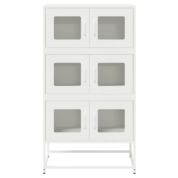 Högbord vit 68x39x123 cm stål