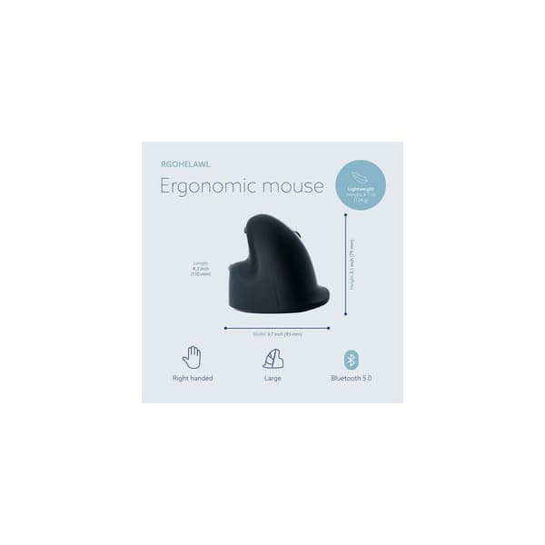 Mus Ergonomisk R-GO Large Höger Trådlös