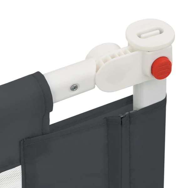 Sängskena för barn mörkgrå 190x25 cm tyg