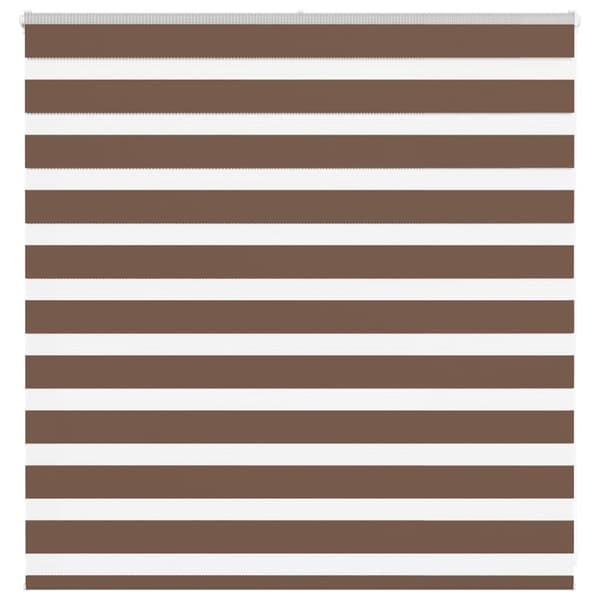 Rullgardin zebra brun 150x100 cm tyg bredd 145,9 cm polyester