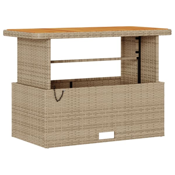 Trädgårdsmöbelset Beige konstrotting