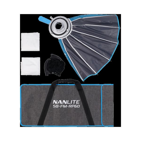 Nanlite Rapid 60 Parabolic Softbox SB-RP60 with Eggcrate for FM Mount