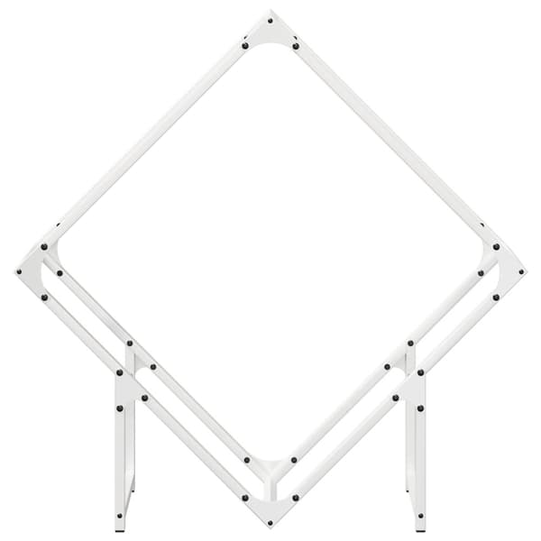 Vedställ vit 80x25x80 cm kallvalsat stål
