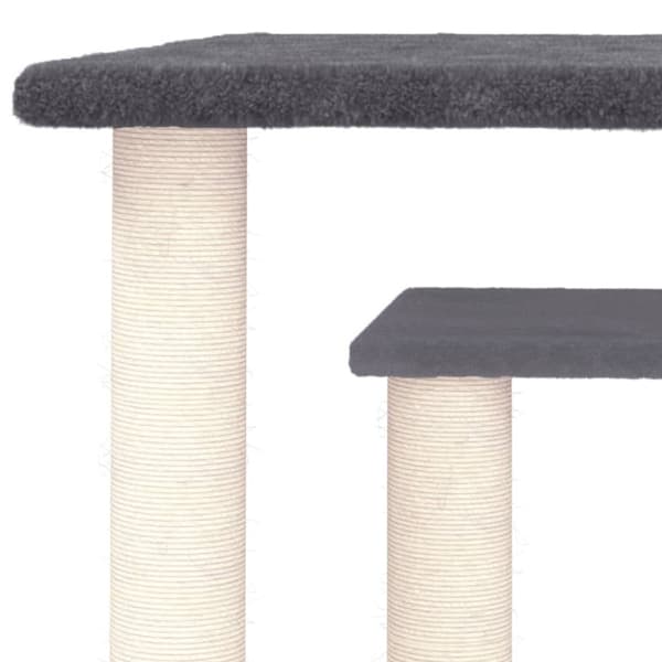 Klöspelare med plattform mörkgrå 50 cm