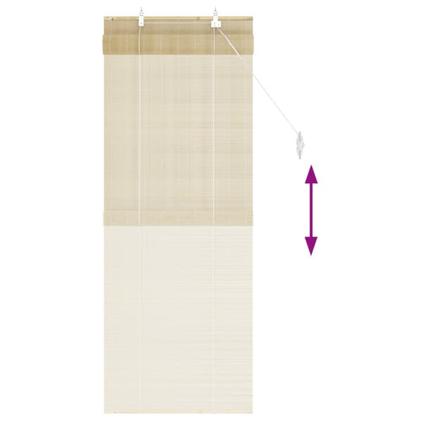 Rullgardin Naturlig 50 x 160 cm Bambu