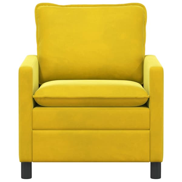 Soffa Gul 76 x 81 x 87,5 cm Sammet