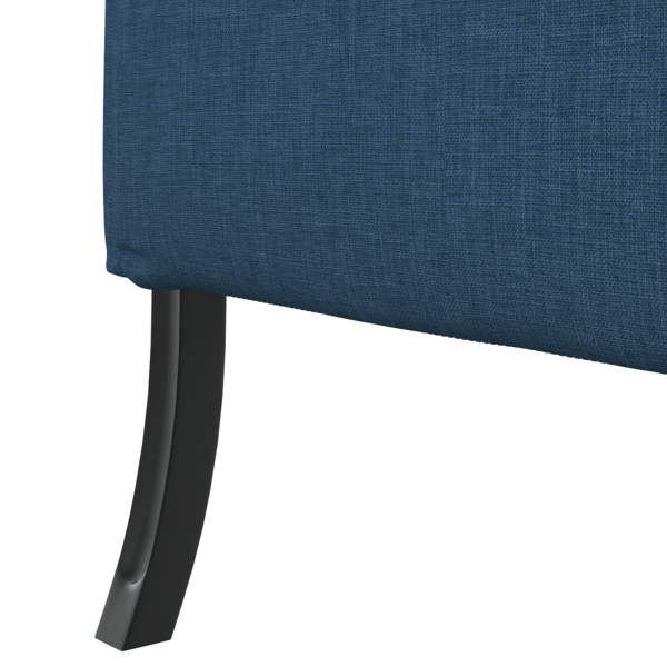 Hög Ryggsoffa 101cm Blå tyg