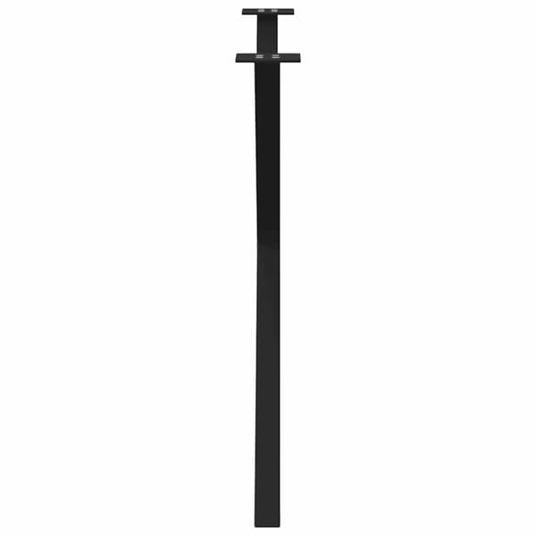 Matbordsben X-formade 2 st svarta 90x(72-73) cm stål