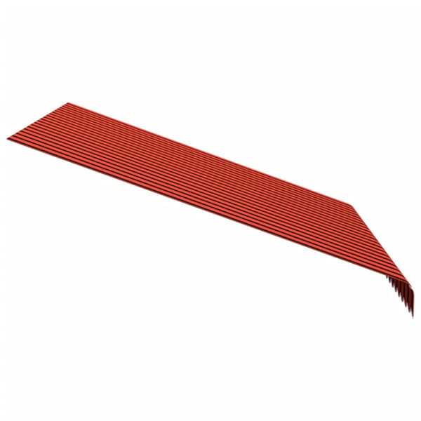 Markisduk orange och brun 3x2,5 m