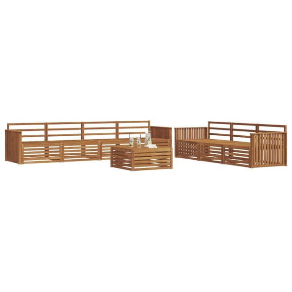 Utomhussoffset 8 pcs Naturfärg
