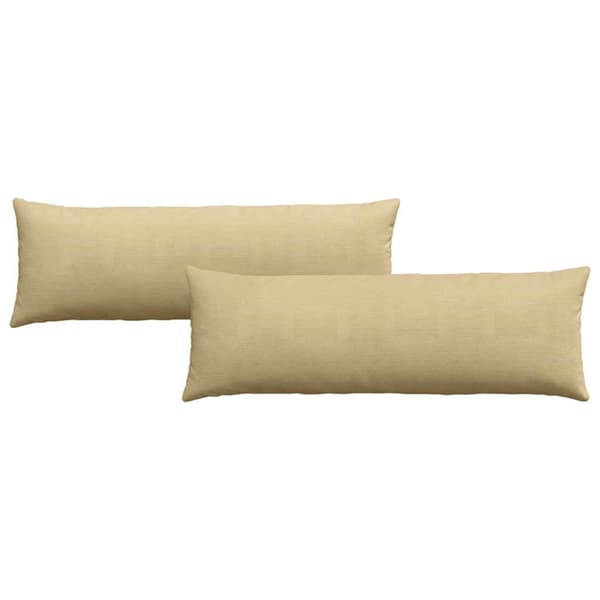 Sofakuddar 2 pcs Grågrön 120 x 40 cm Kordread tyg