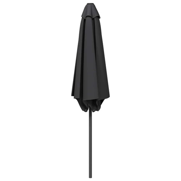 Trädgårdsparasol 300 x 300 cm Polyester Rektangulär Antracit