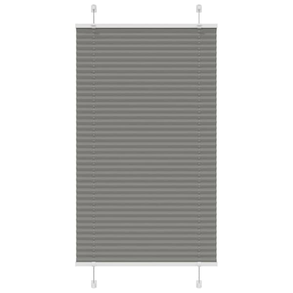 Plisserad persienn antracit 80x150cm tyg bredd 79,4cm polyester